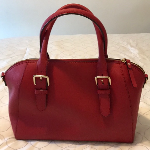 Red Kate Spade tote - Picture 2 of 7